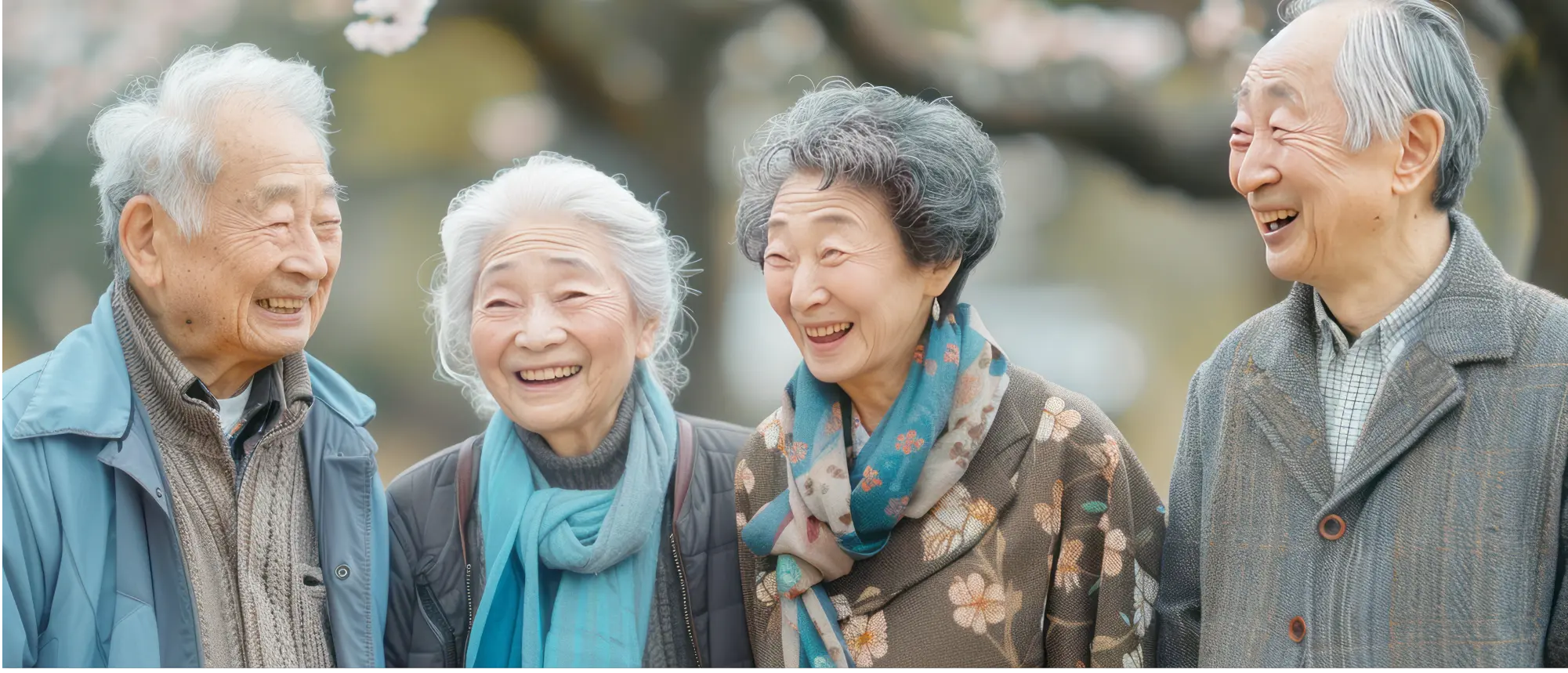 地域住民の笑顔