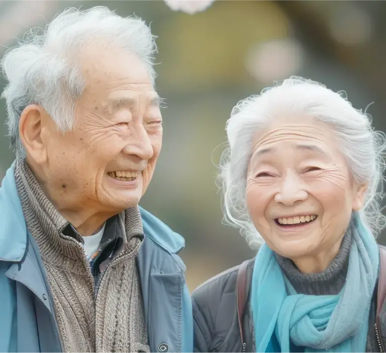 地域住民の笑顔